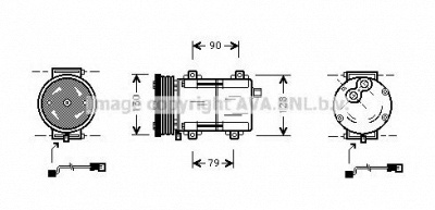 AVA QUALITY COOLING fdak284 -  Компрессор, кондиционер
